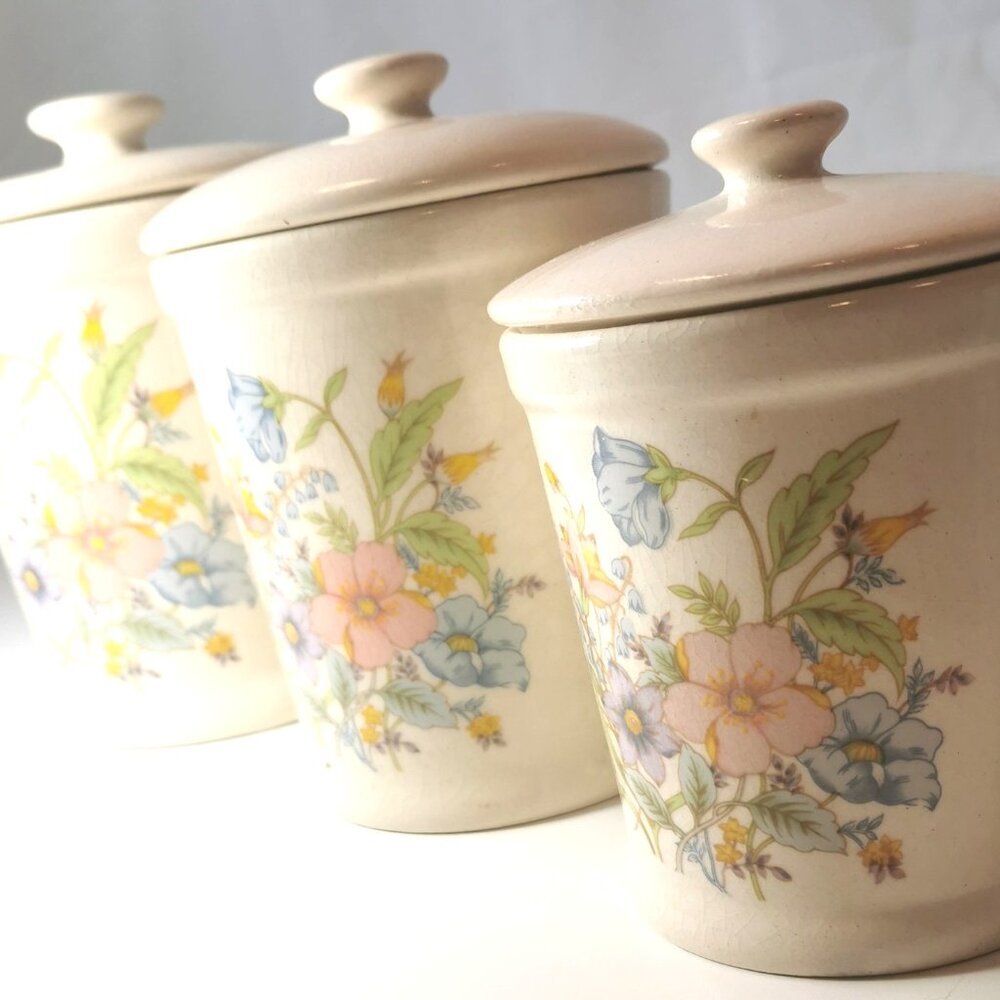 Canister's Trio Vintage Alco from Romania Botanical